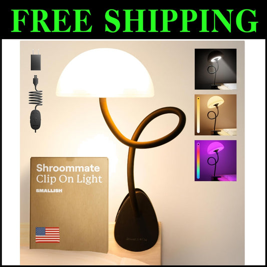 Cute and Compact Clip-On Light with Warm & Cool Settings – Perfect for Nurseries