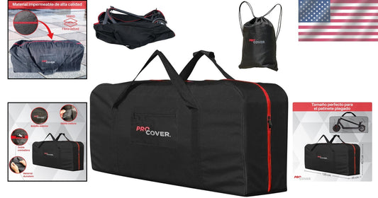 Large Electric Scooter Carrying Bag with Adjustable Backpack - Ideal for Travel