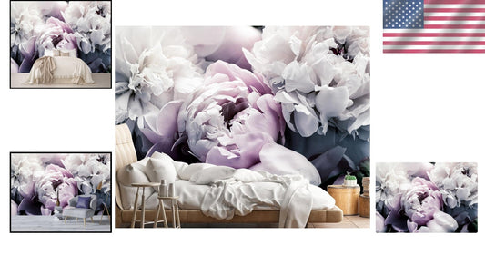 Beautiful Floral Large Mural - 108" x 75" Non-Pasted Silk Wallpaper for Any Room