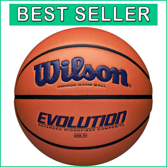 Exceptional Grip Indoor Game Basketball - Size 7, Navy/Brown - 29.5 Inches