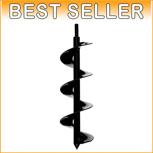 3x12 Garden Auger Drill Bit with Non-Slip Hex Drive for Effortless Planting