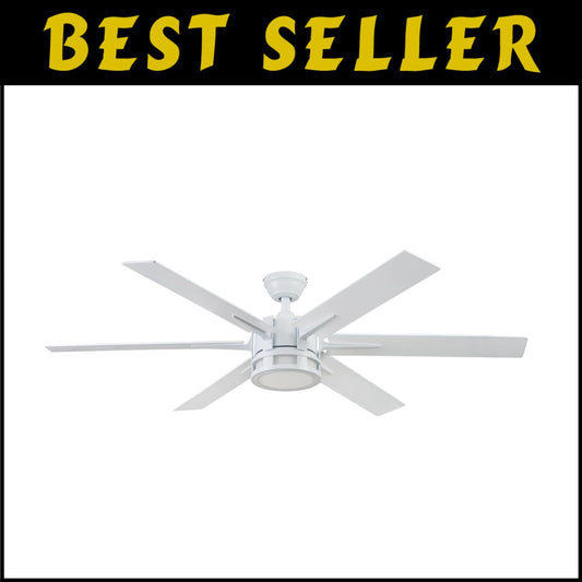 Reversible 56-Inch Ceiling Fan with LED Light and Remote – Perfect for Any Room