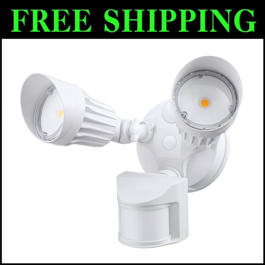 ETL Certified COB LED Outdoor Motion Light, Adjustable Floodlight for Safety