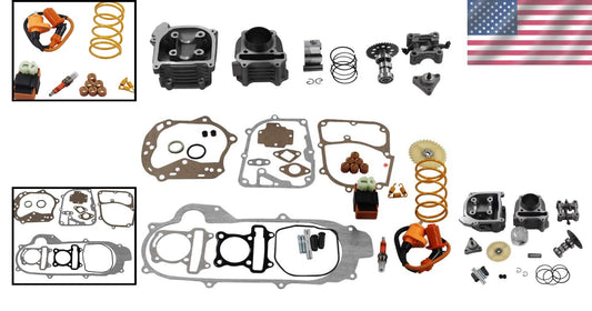 69mm Valve GY6 Cylinder Rebuild Kit with Racing CDI for Enhanced Scooter Speed