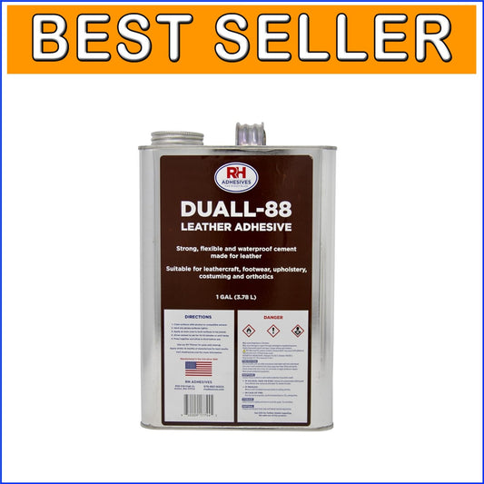 1 Gallon Duall-88 Leather Adhesive - All-Purpose Neoprene for Crafting & Repairs