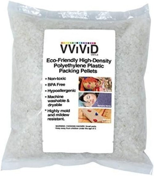 High-Density 10 lbs Plastic Packing Pellets - Ideal for Crafts, Dolls, and More