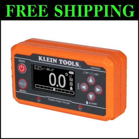 Digital Level Angle Finder with Programmable Angles - 0-90 and 0-180 Degrees