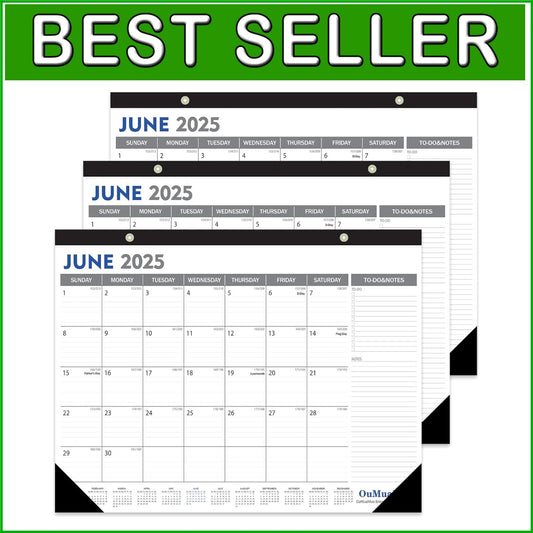 Spacious 2025-2026 Calendar Set - Ideal for Teams & Collaborative Workspaces