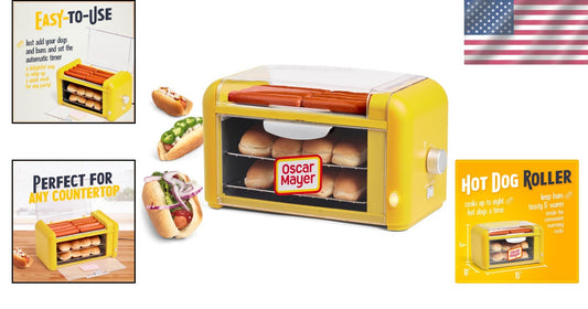 Sizzling Hot Dog Roller Oven - Extra Large Capacity for Parties & Gatherings