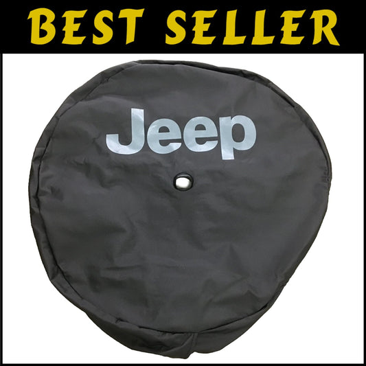 Durable 32" OEM Jeep Tire Cover in Black Vinyl - Perfect Fit for 245/75 R17