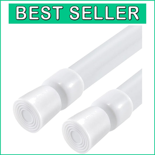 Durable 2 Pack Spring Tension Rods - Fits 53-98 Inches, Perfect for Any Room
