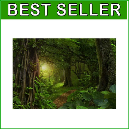 Vibrant 10x8ft Fairytale Jungle Backdrop – Ideal for Parties & Photography