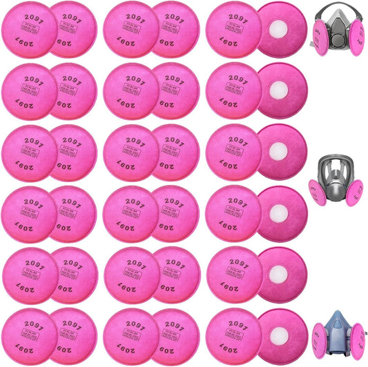 Efficient 2091 P-100 Respirator Filters - Fits 6000, 6200, 6800, and 7000 Series