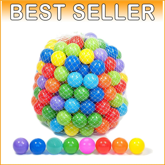 Durable & Lightweight Mini Ball Pit Balls - 200 Count, Non-Toxic Colorful Fun
