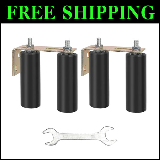 Versatile 2 Pack 6" Sliding Gate Roller Guide with Corrosion-Resistant Brackets