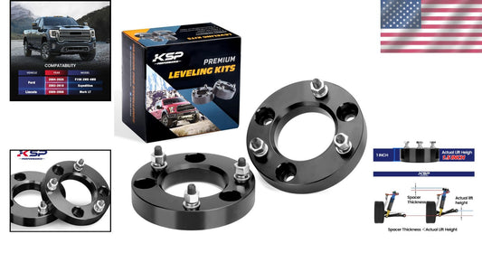 Durable KSP 1.5" Lift Kit with 12.9 Grade Bolts - Perfect for Truck Upgrades