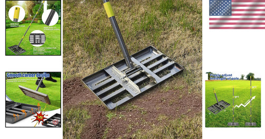 Heavy-Duty Lawn Leveling Tool with 72" Extra Long Handle for Easy Ground Care