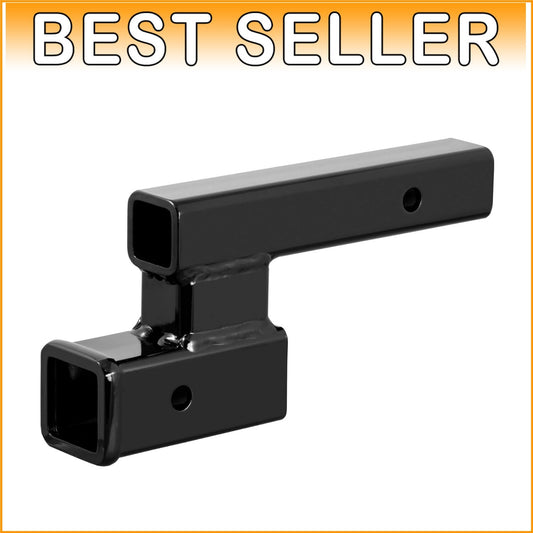 Carbon Steel 2-Inch Hitch Adapter - Adjusts 4-In for Trailer & Vehicle Leveling