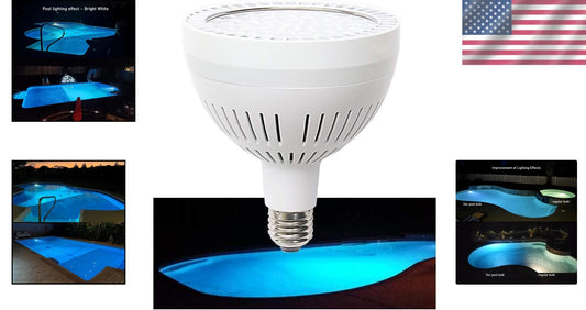 Energy-Efficient 65W LED Pool Light - 7000lm Ideal for Clear Water Illumination