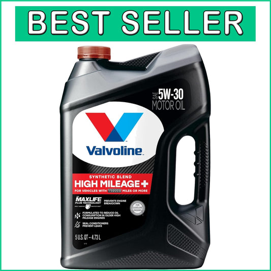 Anti-Wear 5W-30 Motor Oil with MaxLife Plus Protection for Aging Engines, 5 QT