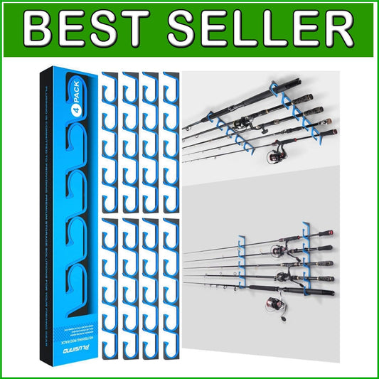 Durable Fishing Rod Storage: Holds 20 Rods - Efficient Wall/Ceiling Solution