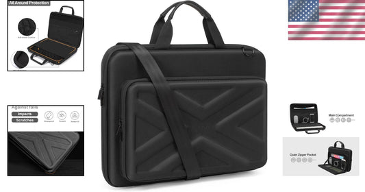 17.3 Inch Waterproof Laptop Bag with Adjustable Strap - Unisex Hardcase Solution