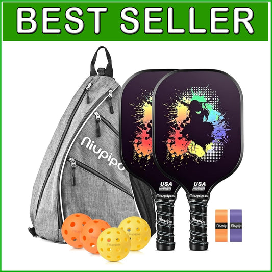 Lightweight USAPA Approved Pickleball Paddle Set - Ideal for All Skill Levels