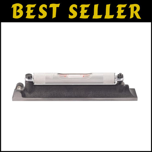 Hand-Powered 8-Inch Level with Ground Vial - Perfect for Precision in Any Trade