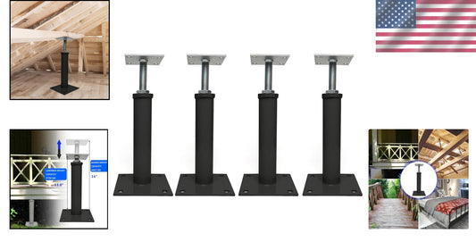 Versatile Adjustable House Jacks - Temporary Support for Heavy-Duty Areas, 4 PCS
