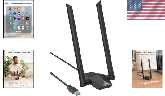 High-Speed USB WiFi Adapter for Linux & Raspberry Pi - AX1800 Dual-Band