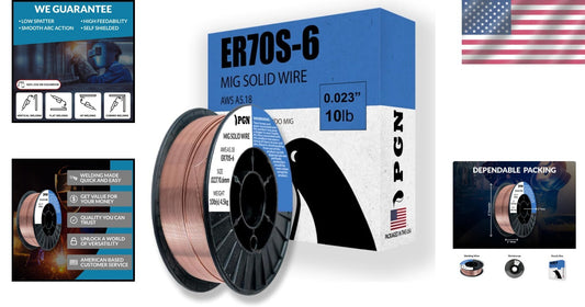 Versatile ER70S-6 MIG Welding Wire .023'' - Low Splatter for Professional Use