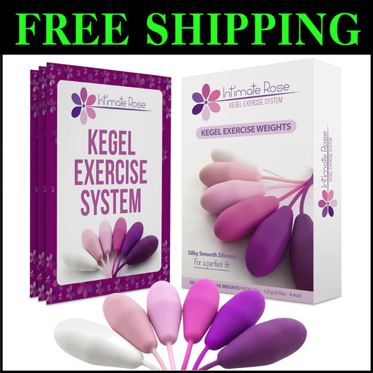 Doctor-Recommended Kegel Weights Training Kit - Pelvic Floor Solution for Women