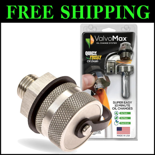 Mess-Free Oil Drain Valve with Viton O-Rings - Quick Twist for Easy Maintenance