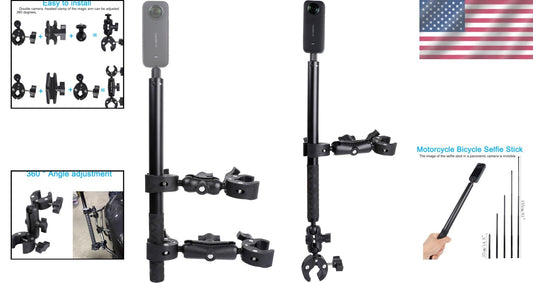 Lightweight Handlebar Mount Kit for Insta360, GoPro & More – Adventure Ready