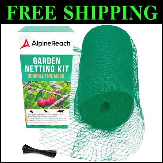 15 x 50 ft Woven Green Plant Netting - Ultimate Solution for Animal Defense