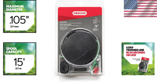 Durable 4-1/2" Trimmer Head - Fast Feed Design for Landscaping Professionals