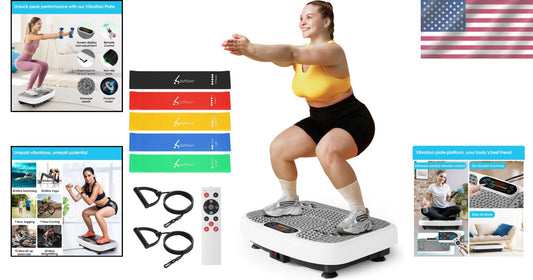 Efficient Vibrating Plate for Home Workouts - 400 lbs Capacity & Non-Slip Design