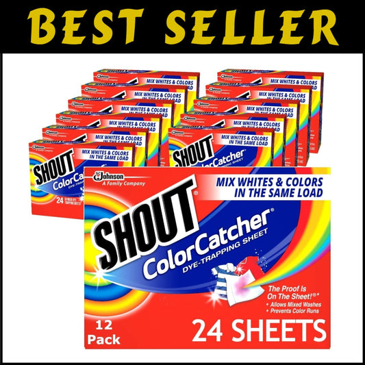 Efficient Laundry Color Catchers - 288 Dye-Trapping Sheets for Vibrant Clothes