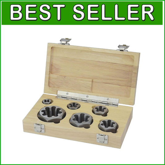 Efficiency and Precision: 6-Piece Right-Hand NPT Pipe Die Set with Case