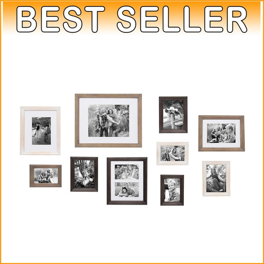 Create a Stunning Gallery Wall with Finished Bordeaux Frames - 10 Piece Set