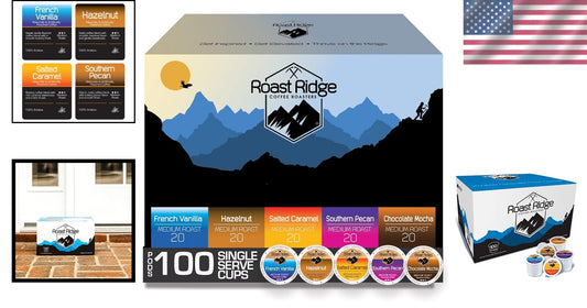 100 Count Single Serve Coffee Pods Variety Pack for Keurig - Premium Flavors