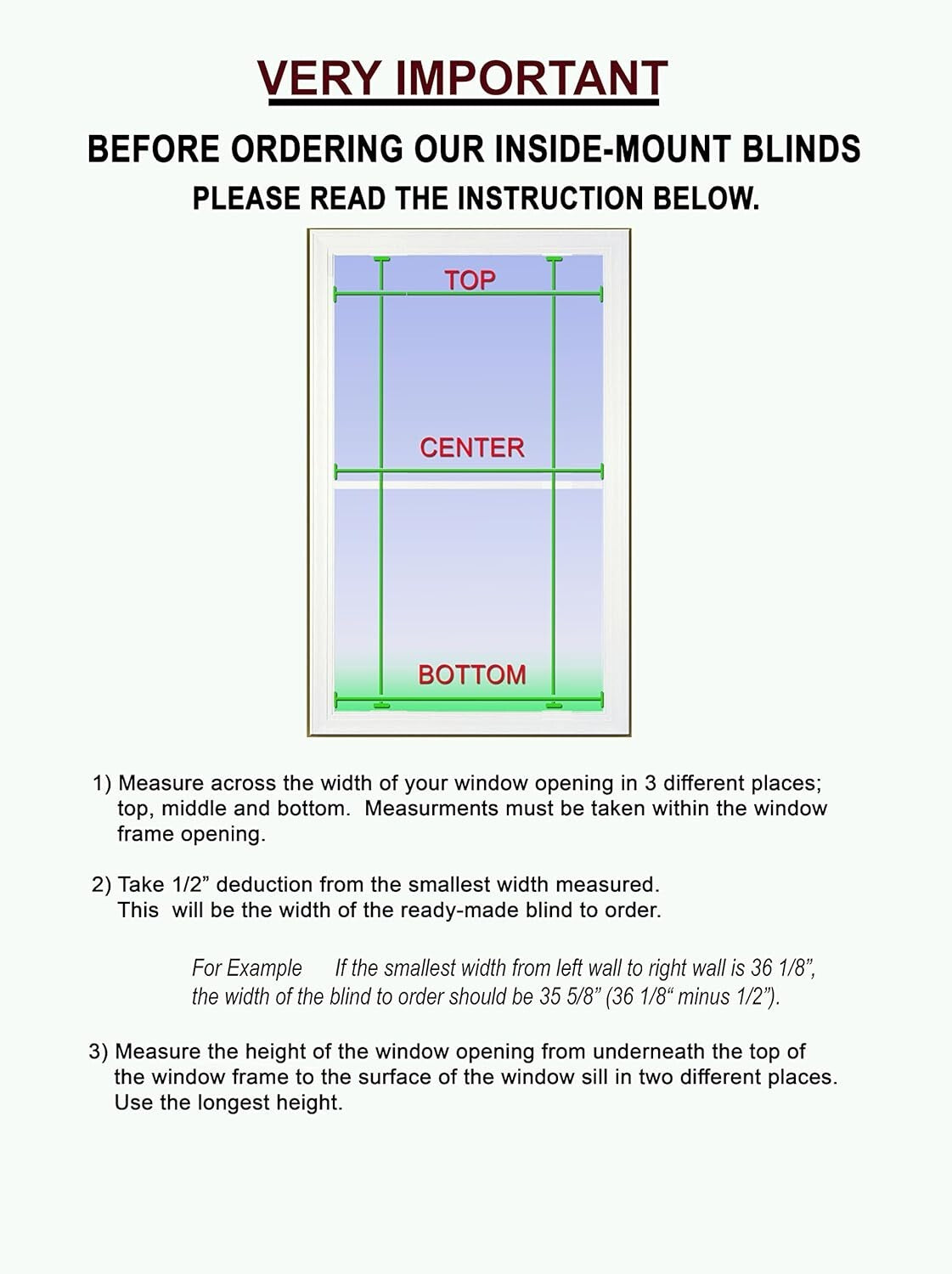 Stylish Cordless Faux Wood Blinds 36"L x 33.5"W - Safe for Kids & Pets