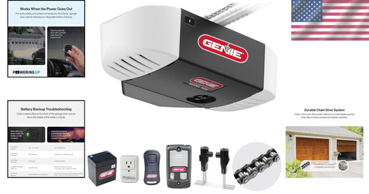 Reliable Chain Drive 750 Garage Door Opener - Quiet, Easy to Install & Secure