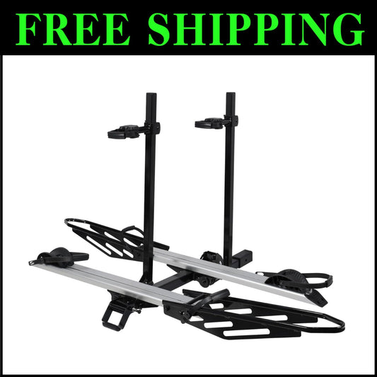 Heavy-Duty Hitch Mount Bike Rack for E-Bikes - Fits SUVs & RVs with 2” Receiver