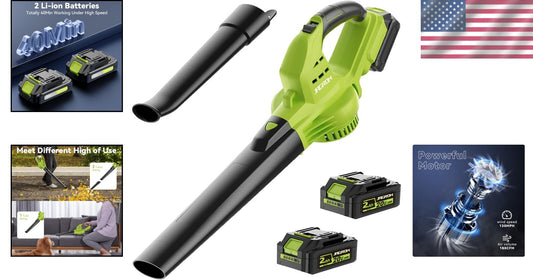 Ergonomic Cordless Leaf Blower - 130 MPH, Rechargeable with User-Friendly Design