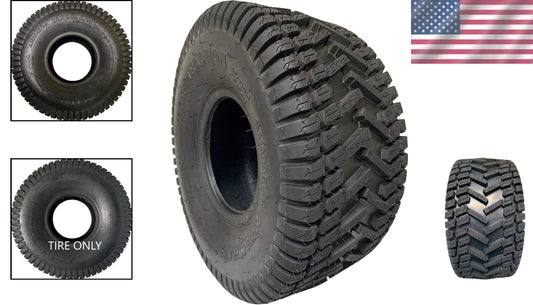 20x8.00-8 Tubeless Lawn Mower Tire - 4-Ply Turf Traction for All Terrains