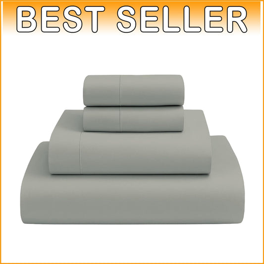 100% Certified Giza Cotton King Size Sheets Set - 4PC Deep Pocket Elegance