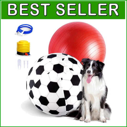 Durable 20" Herding Ball for Dogs with Cover & Pump - Perfect for Active Play
