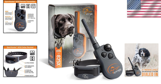 Lightweight SportHunter 825X Training Collar for Dogs, All Breeds, Rechargeable