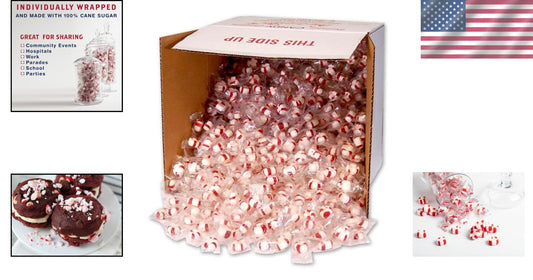 Corn Syrup Free Soft Peppermint Mints - Individually Wrapped for Freshness
